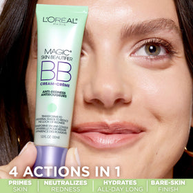 L'Oreal Paris creamy BB texture close-up showing smooth blendability and hydration