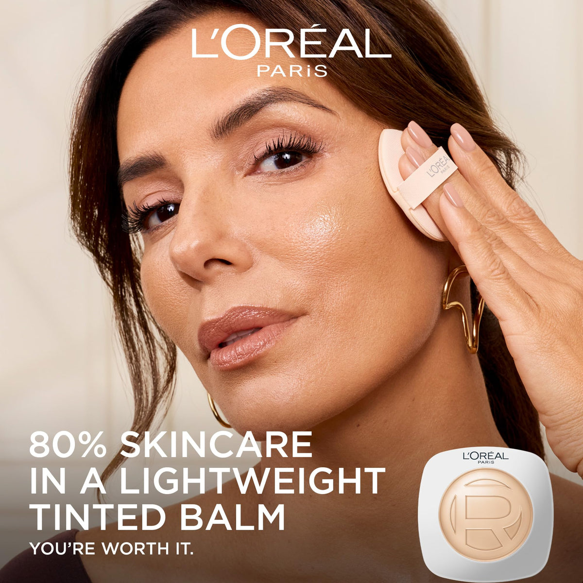 L'Oreal Paris before and after comparison, reduces the look of fine lines