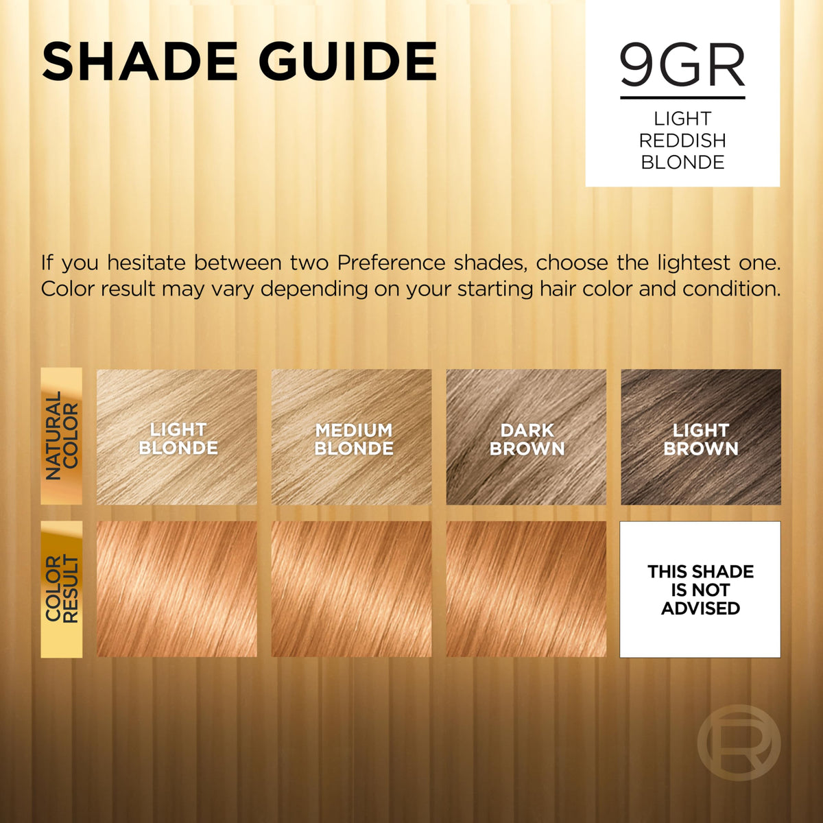 L'Oreal Paris before and after comparison showing improved color vibrancy and coverage