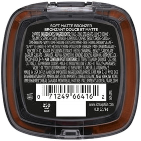 L'Oreal Paris bronzer worn outdoors showing natural sun‑kissed warmth