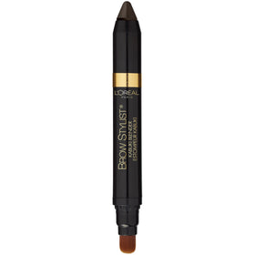 L'Oreal Paris brow crayon applied on model showing natural fuller brows