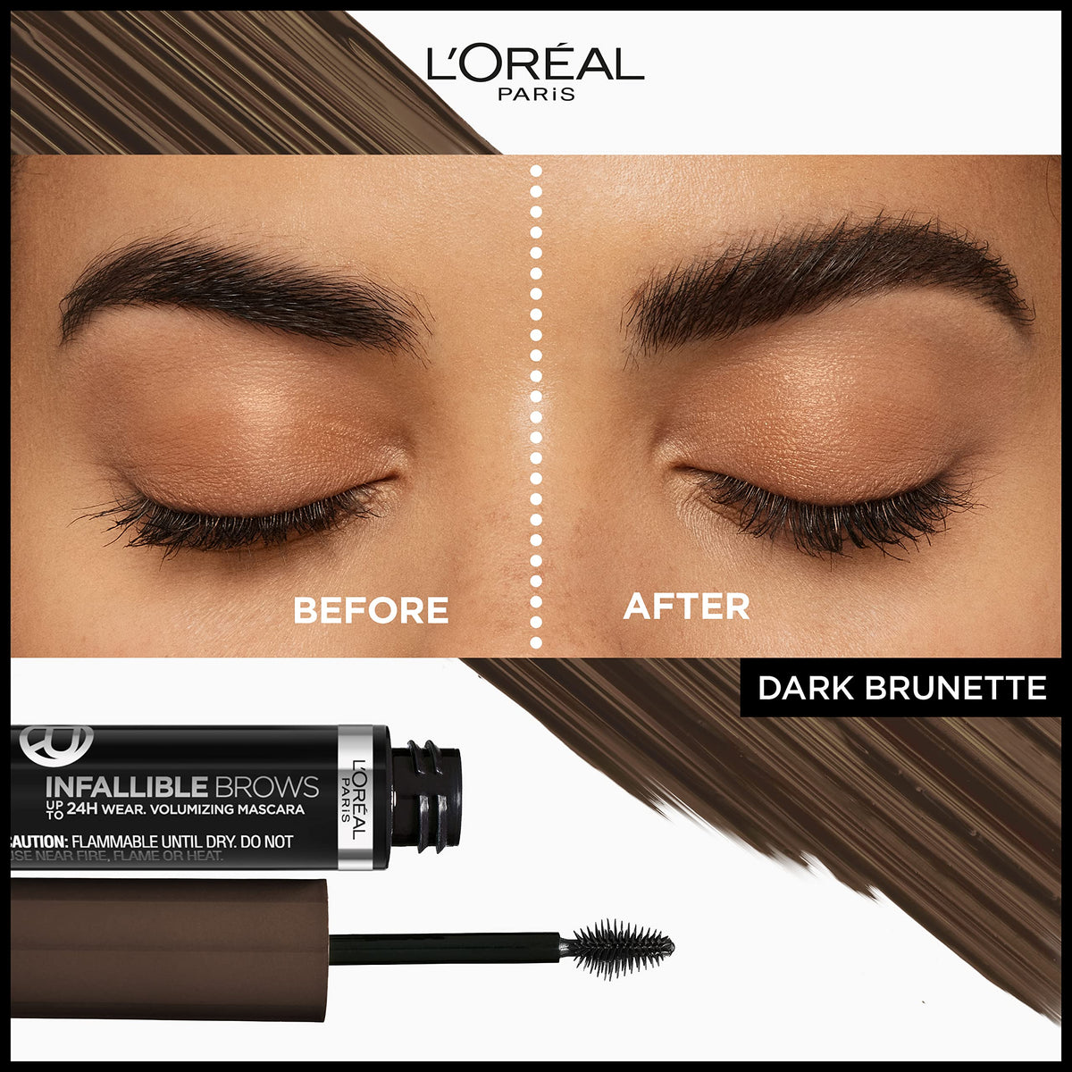 L'Oreal Paris 3D micro-grip brush close-up for precise application