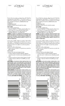 L'Oreal Paris spoolie brush detail for blending and grooming brows smoothly