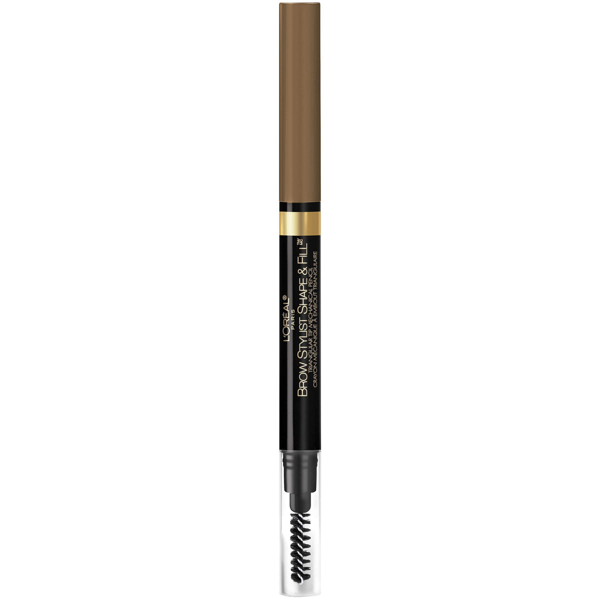 L'Oréal Paris before and after brows showing fuller natural definition benefit