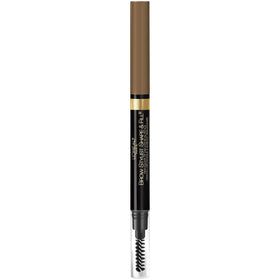 L'Oréal Paris before and after brows showing fuller natural definition benefit