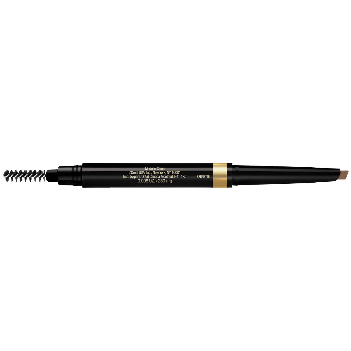 L'Oreal Paris before and after brows demonstrating defined yet natural results