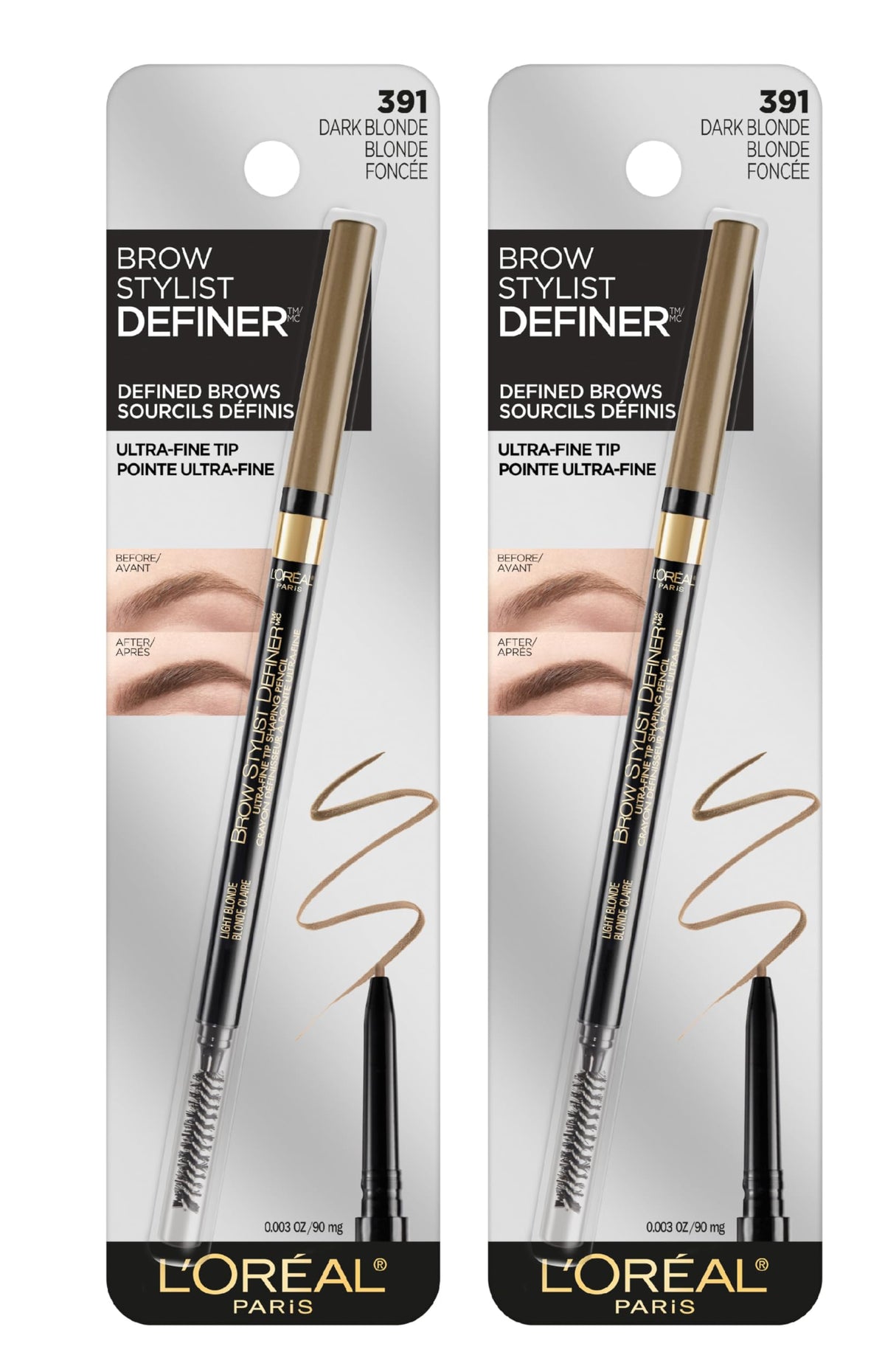 L'Oreal Paris close-up of ultra-fine tip for precise hair-like strokes