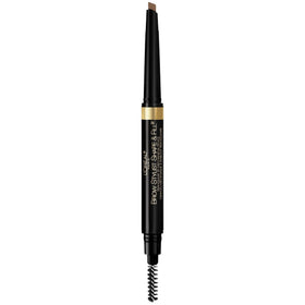 L'Oreal Paris front packaging showing Brunette pencil and compact size benefit