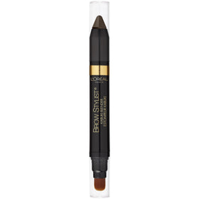 L'Oreal Paris Brow Stylist front packaging showing crayon and kabuki brush benefits