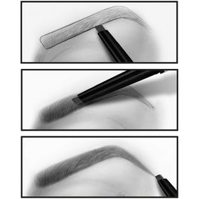 L'Oreal Paris texture swatch of triangular tip strokes for realistic hair-like lines