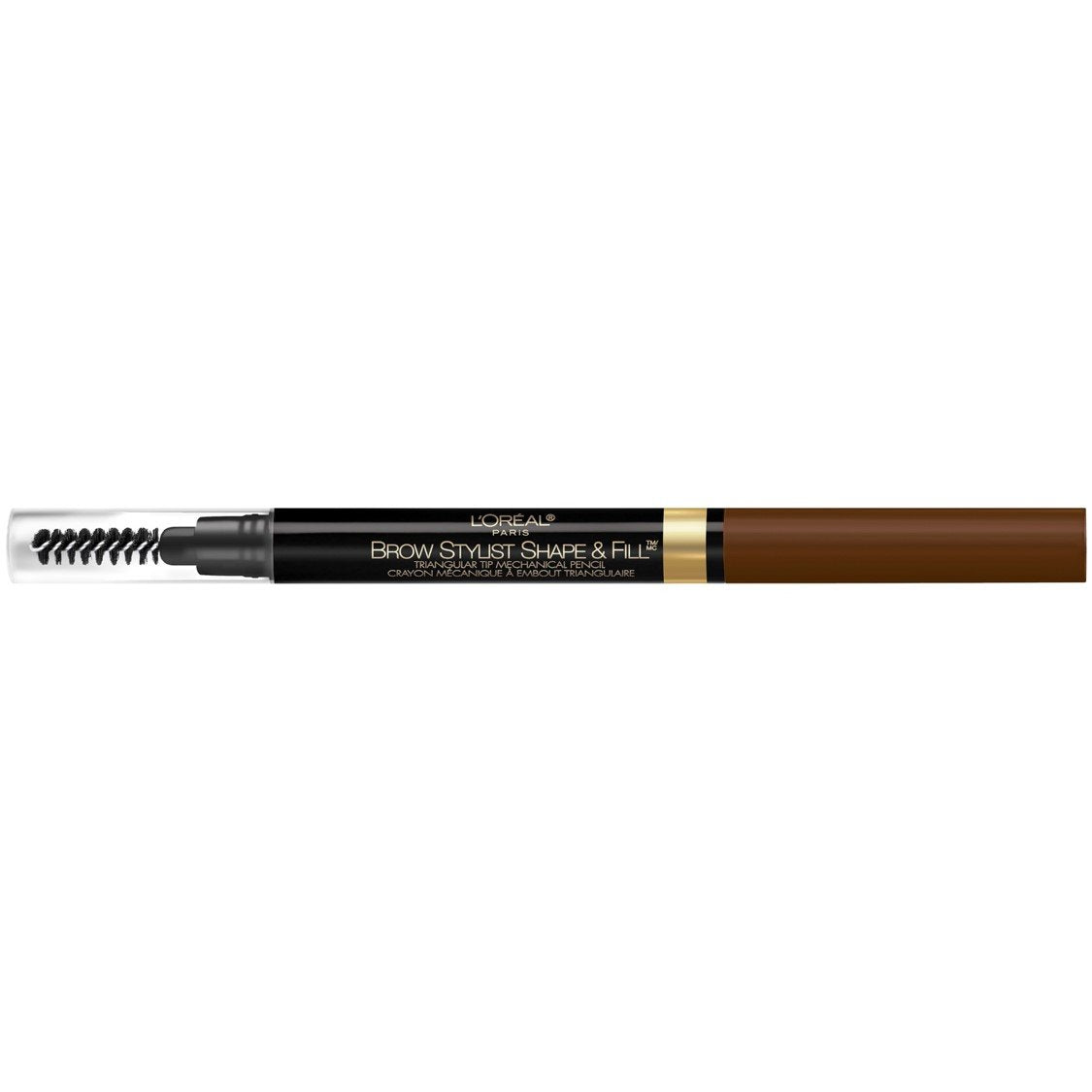 L'Oreal Paris triangular tip close-up creating precise brow strokes