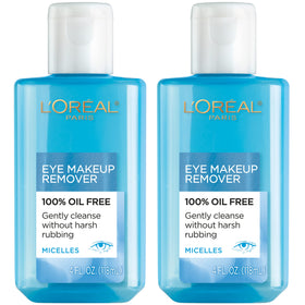 L'Oreal Paris front packaging showing two bottles and clear benefits
