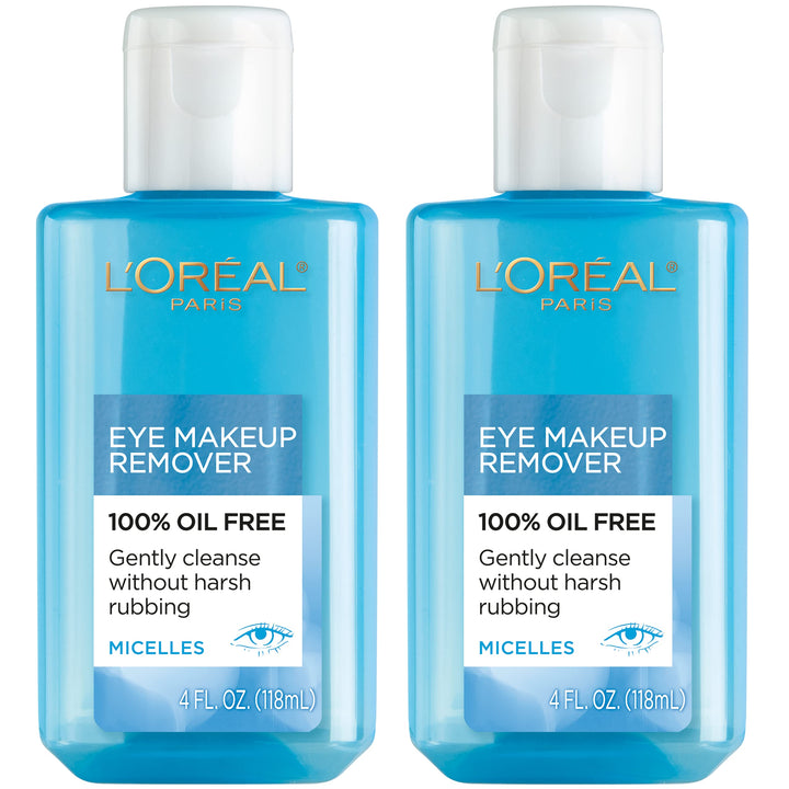 L'Oreal Paris front packaging showing two bottles and clear benefits