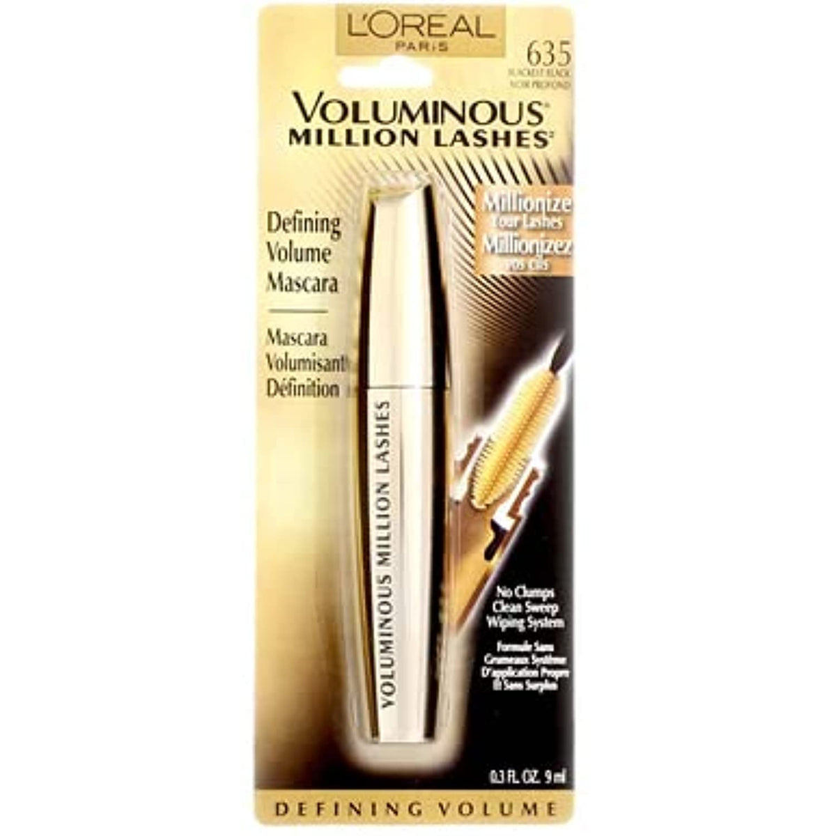 L'Oreal Paris tube wiping system detail preventing clumps on brush