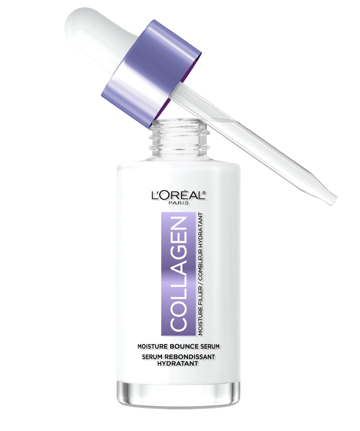 L'Oreal Paris bottle front view showing product label and glow benefits