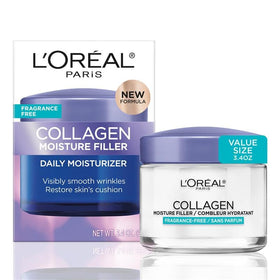 L'Oreal Paris jar front view showing clean packaging and product benefit
