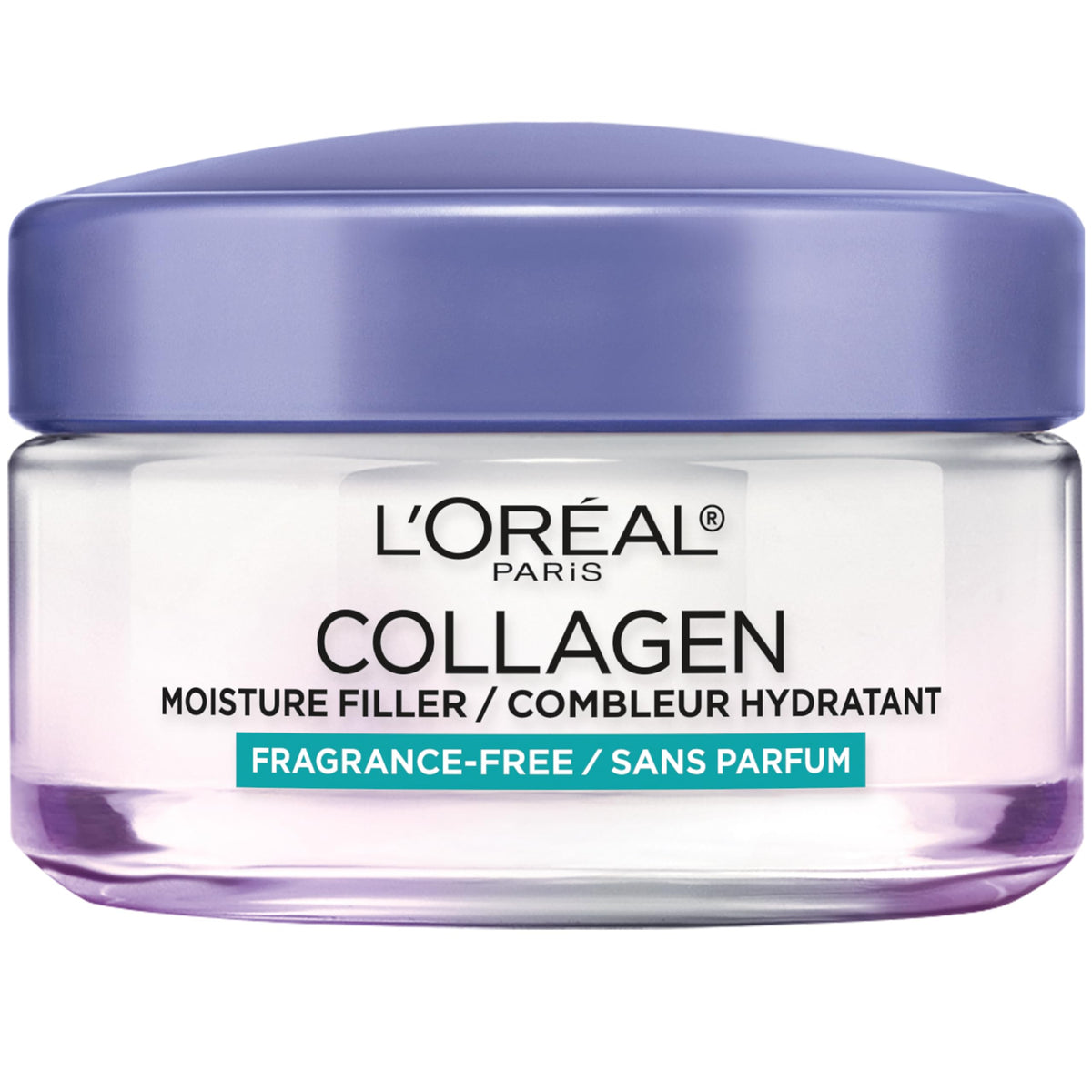 L'Oreal Paris jar front view showing label and compact design for easy storage