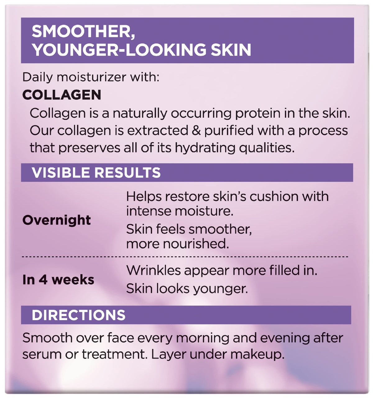 L'Oreal Paris moisturizer used under makeup showing smoothing and priming benefit
