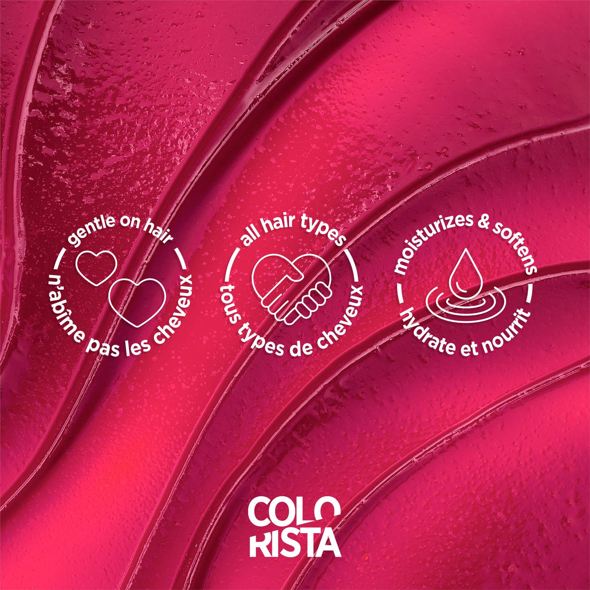 L'Oreal Paris Colorista metallic pink before and after on blonde hair for visual impact