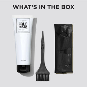 L'Oreal Paris Colorista teal jar with sizing to show amount and contents