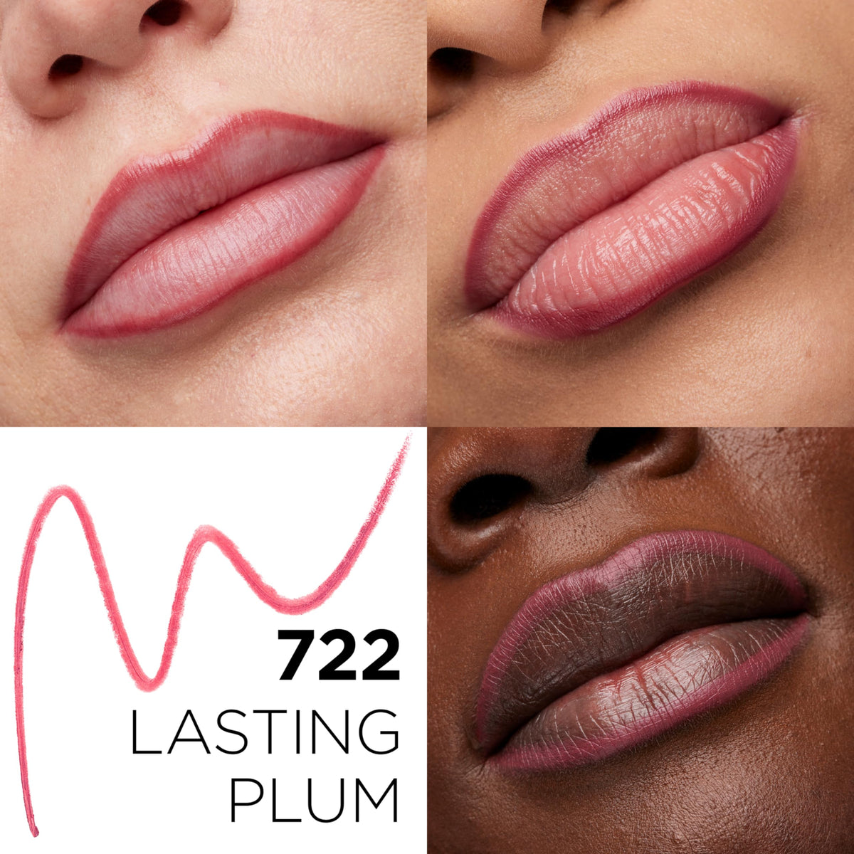 L'Oreal Paris lip liner tip close-up demonstrating creamy glide and easy application