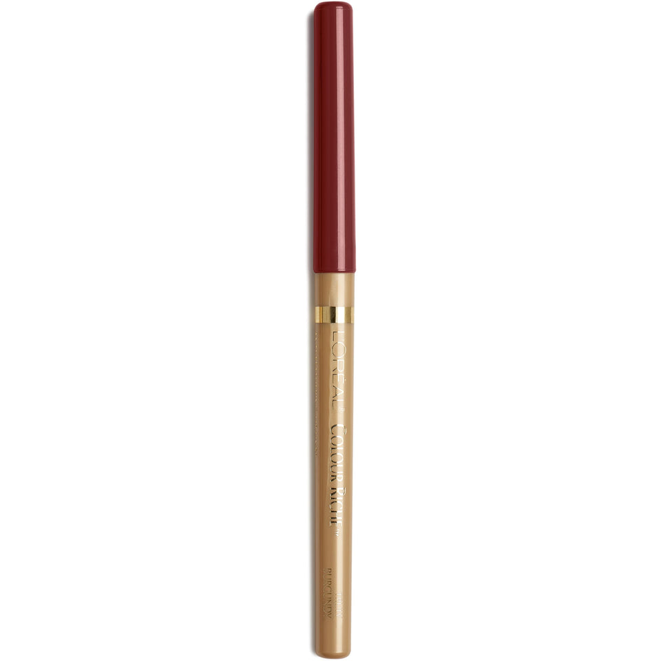 L'Oreal Paris front packaging of Colour Riche 773 truly burgundy, clear shade identification and bold payoff