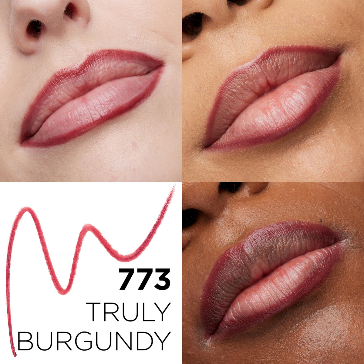 L'Oreal Paris close-up of pencil tip showing creamy texture for smooth precise application