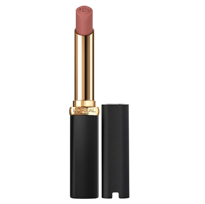 L'Oreal Paris front shot of closed lipstick showing sleek slim design and precision
