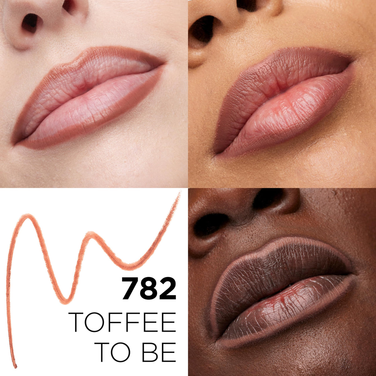 L'Oreal Paris lip liner tip close-up highlighting creamy glide and smooth texture