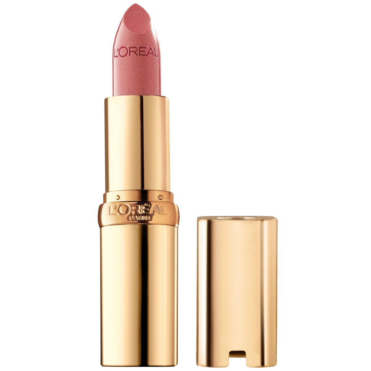 L'Oreal Paris front packaging showing mauved shade and elegant tube finish for instant recognition and style