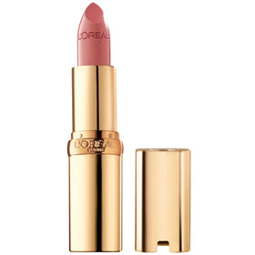 L'Oreal Paris front packaging showing mauved shade and elegant tube finish for instant recognition and style