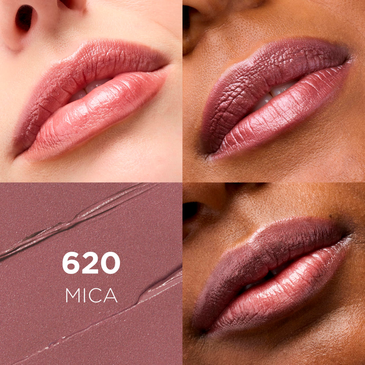 L'Oreal Paris Colour Riche Mica lipstick bullet close-up highlighting smooth finish and creamy application benefits