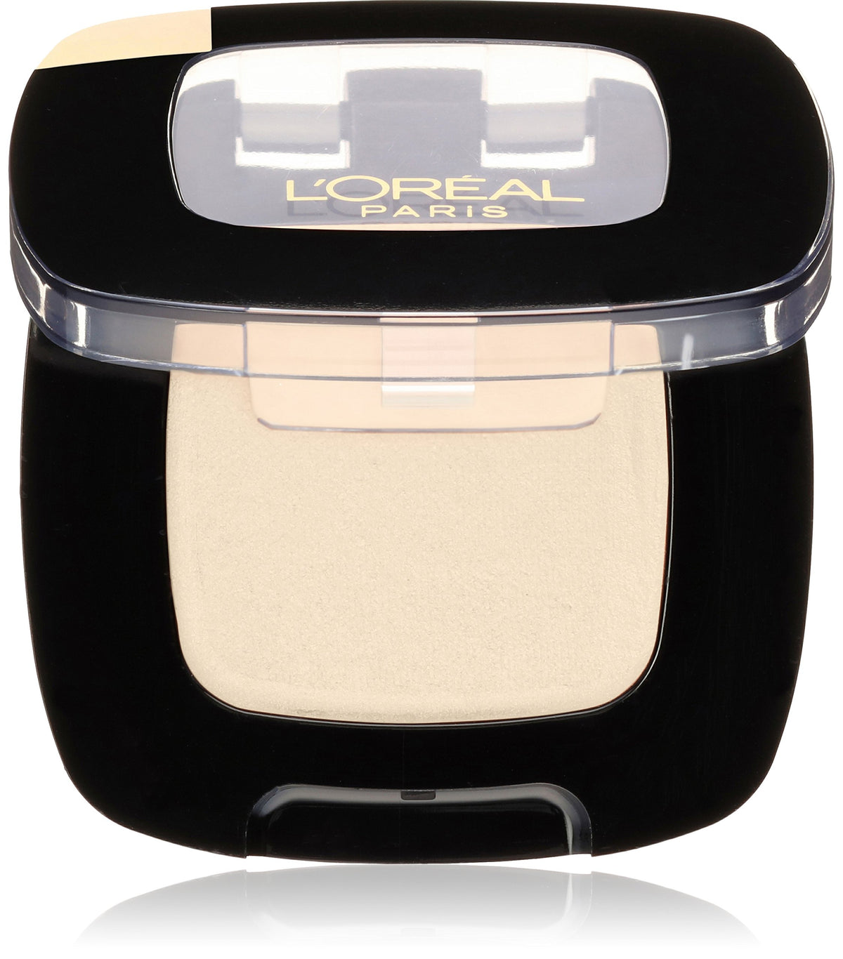 L'Oreal Paris front-facing eyeshadow pan showing matte chill and compact benefit