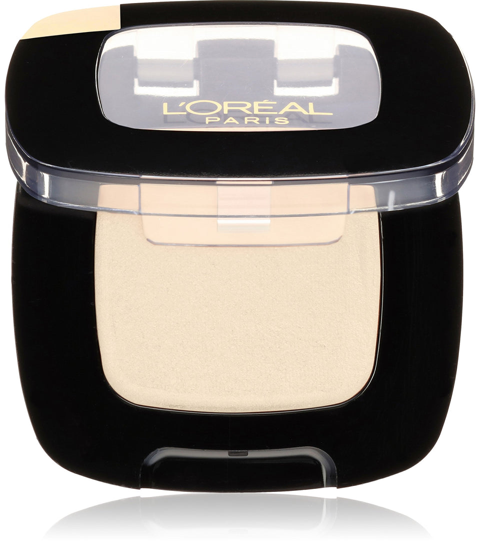 L'Oreal Paris front-facing eyeshadow pan showing matte chill and compact benefit
