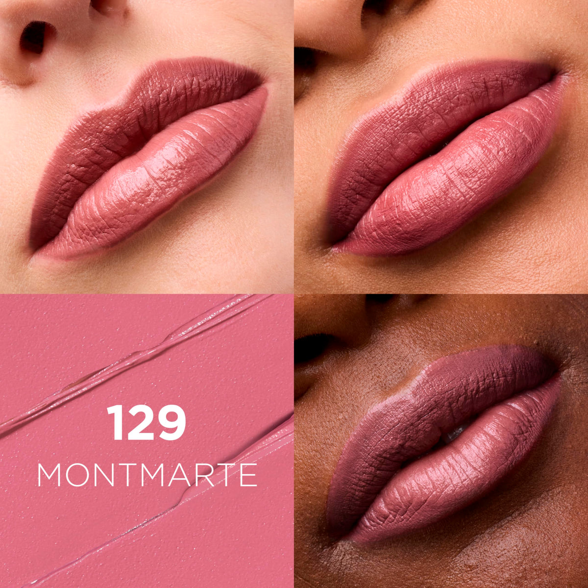 L'Oreal Paris angled twist-up lipstick showing smooth application benefit