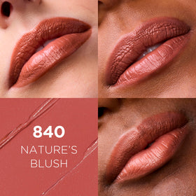 L'Oreal Paris Colour Riche swatch on arm showing true Nature's Blush tone and buildable coverage