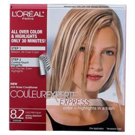 L'Oreal Paris kit contents displayed for simple at-home application