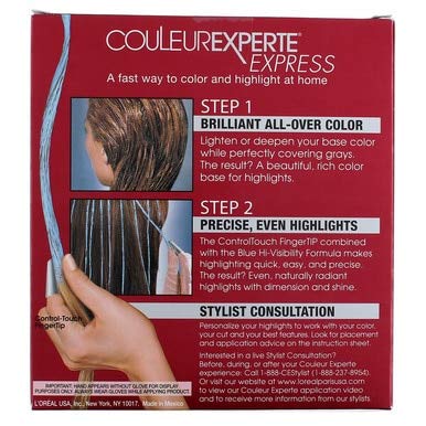 L'Oreal Paris kit held in hand to show size and included items
