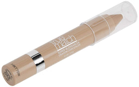 L'Oreal Paris crayon beside common objects to show compact travel size benefit