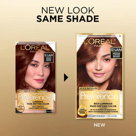 L'Oreal Paris developer crème and color gel mixing illustrating preparation