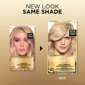 L'Oreal Paris developer cream pouring to mix for even color