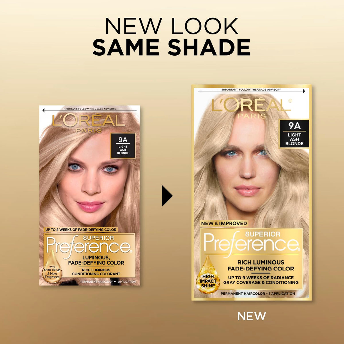 L'Oreal Paris developer crème being dispensed for consistent mixing