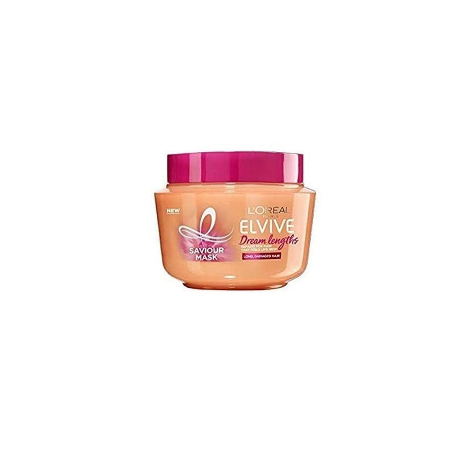 L'Oreal Paris front packaging of Dream Lengths mask showing treatment benefits