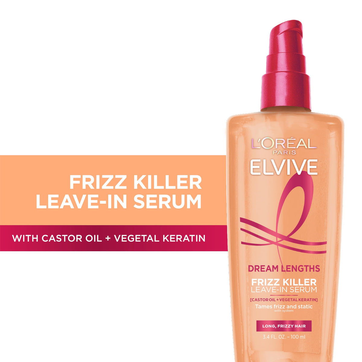L'Oreal Paris pump dispensing serum texture for easy glide and smoothing