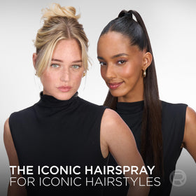 L'Oreal Paris Elnett before and after hair showing reduced frizz