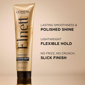 L'Oreal Paris Elnett cream texture close-up demonstrating lightweight spreadability
