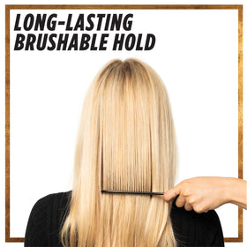 L'Oreal Paris hold demo on waves showing lasting shape and brushability