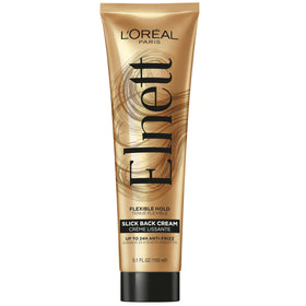 L'Oreal Paris Elnett front packaging showing product benefits and volume