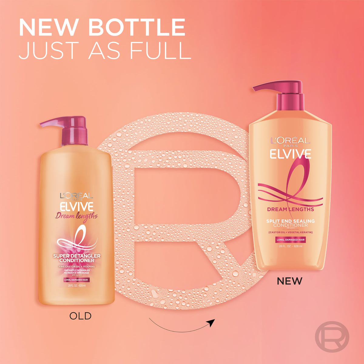 L'Oreal Paris applying conditioner to lengths to reduce tangles quickly
