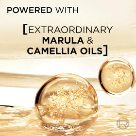 L'Oreal Paris oil applied to hair ends to add shine and smoothness